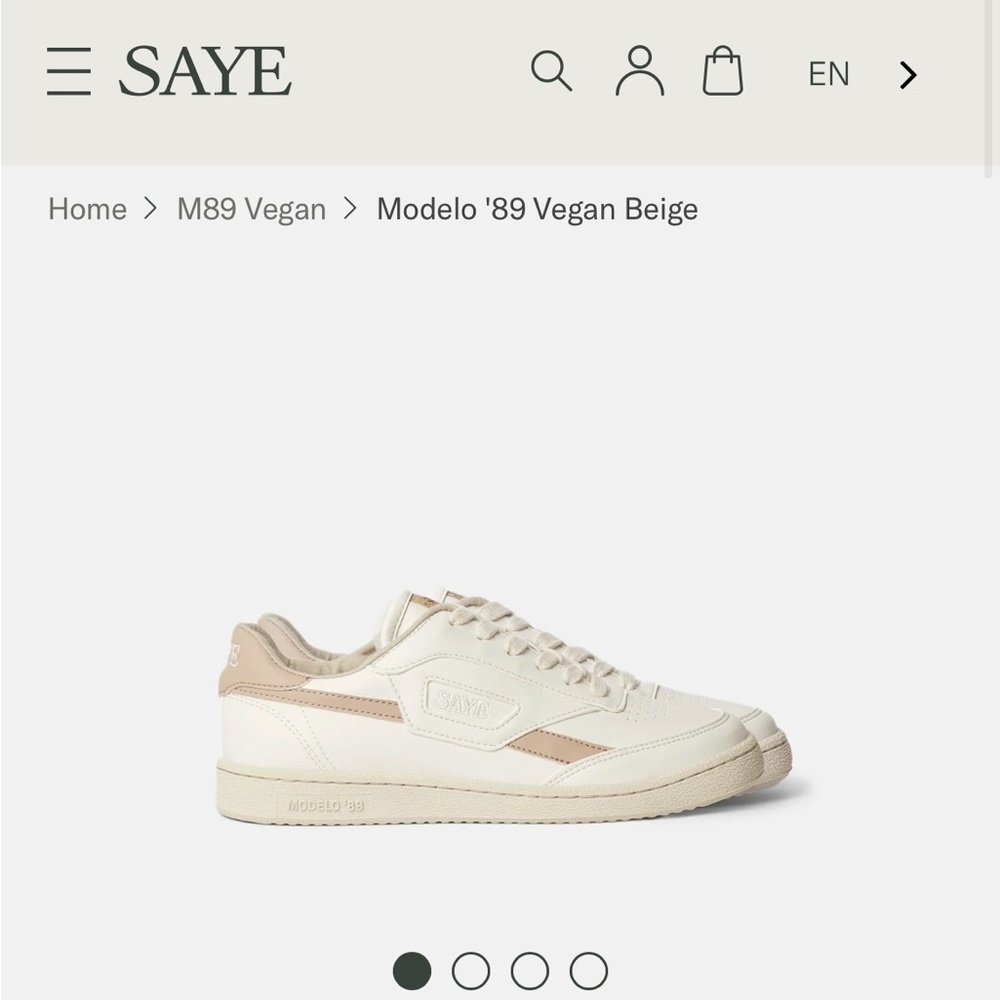 SAYE Modelo ‘89 Vegan Beige Sneakers NWT